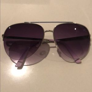 Purple glasses with heart on the side